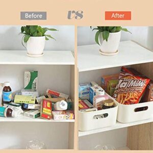 Feiupe Set of 6 Storage Bin Storage Basket Desk Cabinet Organizer