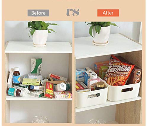 Feiupe Set of 6 Storage Bin Storage Basket Desk Cabinet Organizer