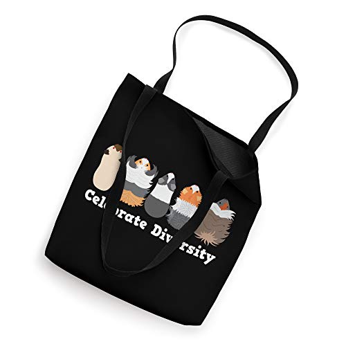 Funny 'Celebrate Diversity' Cute Shirt for Guinea Pig Lovers Tote Bag