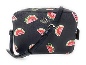 coach womens mini camera bag with watermelon print 3270 navy red multi