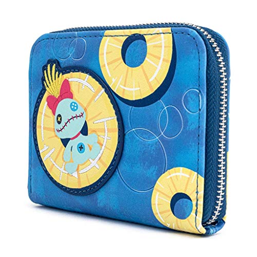 Loungefly x Disney Lilo and Stitch Pineapple Floaty Scrump Zip Around Wallet