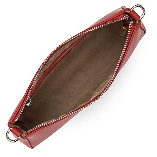 LANCASTER Smooth Even Zipped Pouch - Red