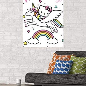 Trends International Hello Kitty - Unicorn Wall Poster, 22.375" x 34", Unframed Version