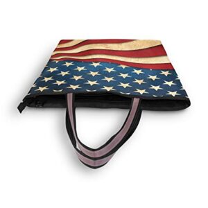 4Th Of July American Flag Handbags and Purse for Women Tote Bag Large Capacity Top Handle Shopper Shoulder Bag