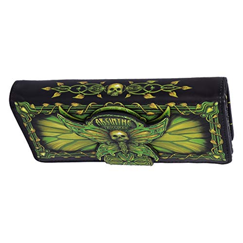 Nemesis Now Absinthe La Fee Verte Green Fairy Embossed Purse, 18.5cm