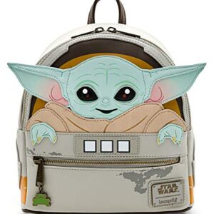 Loungefly Star Wars Baby Yoda The Mandalorian Womens Double Strap Shoulder Bag Purse