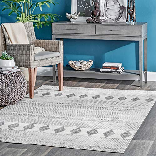 nuLOOM Araceli Modern Tribal Area Rug, 3' x 5', Grey