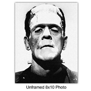 Frankenstein, Bride Poster Set - Gift for Vintage Hollywood Horror Monster Movie, Goth, Gothic Fan, Men, Teens, Kids Bedroom - 8x10 Funny Photo Photograph Wall Art Decor, Room Decorations Pictures