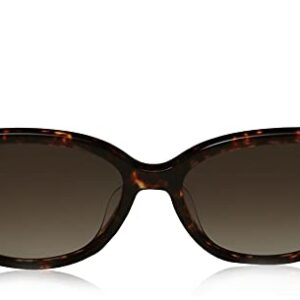 Kate Spade New York Women's Britton/G/S Square Sunglasses, Dark Havana/Brown Gradient, 55mm, 17mm