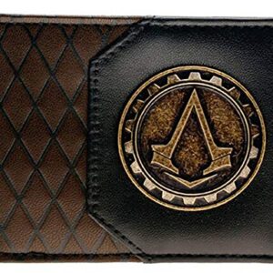 Creed of Assassin Style Super Hero Design Famous Gaming PU Leather Unisex Wallet With Metal Badge (Style 7)