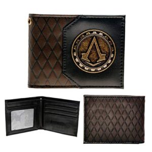 Creed of Assassin Style Super Hero Design Famous Gaming PU Leather Unisex Wallet With Metal Badge (Style 7)