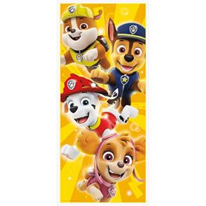 Unique 27" x 60" Paw Patrol Plastic Door Poster-1 Pc, Multicolor