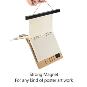 Radezon 16 inch Wide Magnetic Poster Hanger Frame, 16x20 16x24 16x22 Wood Frame for Posters, Prints, Photos, Pictures, Maps, Scrolls, and Artwork - Wall Hanging Wooden Frame