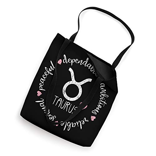 Taurus Description Apparel Men Women Funny Zodiac Sign Gift Tote Bag