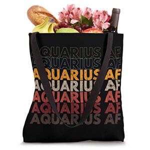 Aquarius Apparel For Men And Women Funny Zodiac Sign Gift Tote Bag