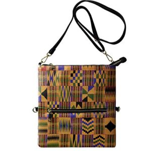 INSTANTARTS Women's African Style Envelope Bag Pu Leather Adjustable Strap Shoulder Evening Bag Clutch Purse for Wedding Party