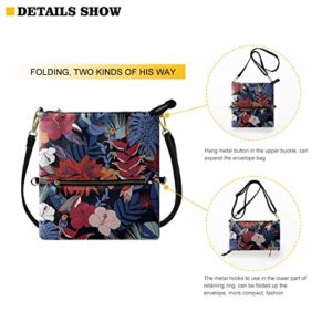 INSTANTARTS Women's African Style Envelope Bag Pu Leather Adjustable Strap Shoulder Evening Bag Clutch Purse for Wedding Party