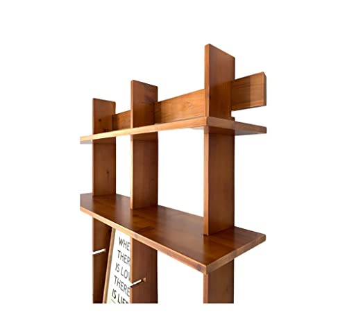 DOITYOURSHELVES Customizable Modular Designer Bookshelf. Floating Shelves or Book Shelves for Living Room or Home Office. Real Hardwood Wall Shelves Bookshelves Premium Hanging Shelf