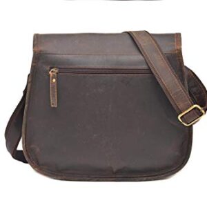 14 Inch Leather crossbody bags Purse Women Shoulder Bag Satchel Ladies Tote Travel Purse full grain Leather