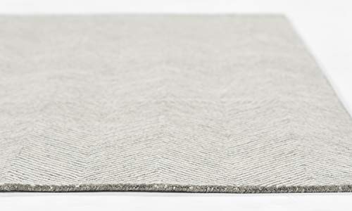 Momeni Charles Wool Hand Tufted Contemporary Indoor Area Rug, Grey, 2'3" X 8' Runner