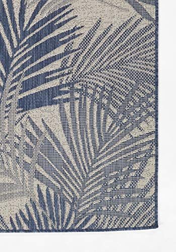 Momeni Riviera Transitional Indoor/Outdoor Area Rug, Blue, 2' X 3'