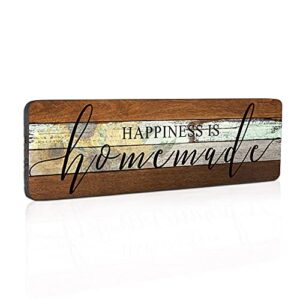 farmhouse wood sign wall decor love sign home decor wall art-happiness is homemade-kitchen signs wall decor size 16″x5″