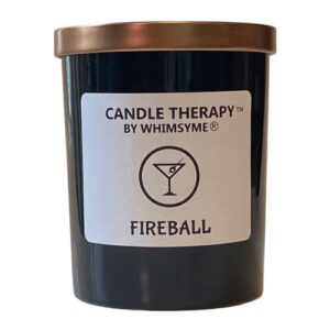 Fireball Candle - Red Hot Cinnamon Whiskey Candle - Fireball Whiskey Gifts - Mens Candles for Home - Cinnamon Whiskey Fireball - Whiskey Candle - Bourbon Candle - Cool Candle - In My Kitchen Handmade