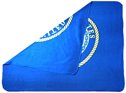 USN United States Navy Emblem 50x60 Inch 50"x60" Throw Blanket Super Soft Plush Fleece