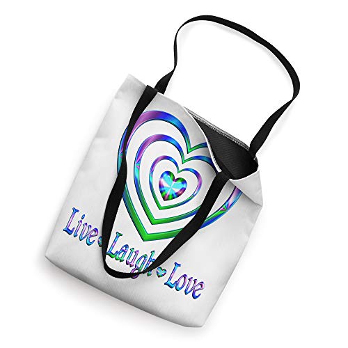 Live Laugh Love Pretty Hearts Tote Bag