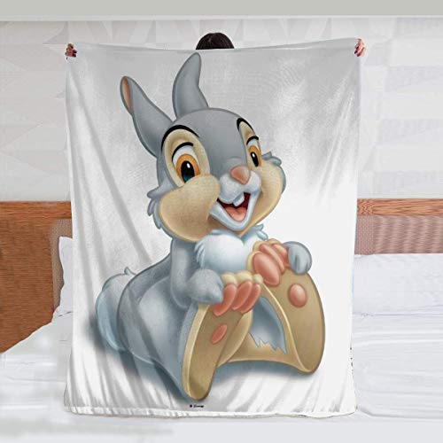 GACOZ-Bambi's Thumper Holding-The Flannel Blanket Soft Warm Lightweight Cozy Bed Blanket Couch Sofa Throw Blanket 80×60inch