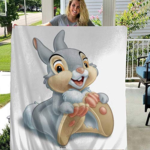 GACOZ-Bambi's Thumper Holding-The Flannel Blanket Soft Warm Lightweight Cozy Bed Blanket Couch Sofa Throw Blanket 80×60inch