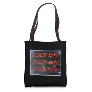 horrifying bloody mary – funny humor halloween shirt tote bag