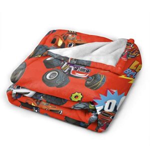 Uilove Blaze and The Monster Machines Blanket Soft Cozy Throw Blanket Flannel Blankets for Couch Bed Living Room 50X40 Inch