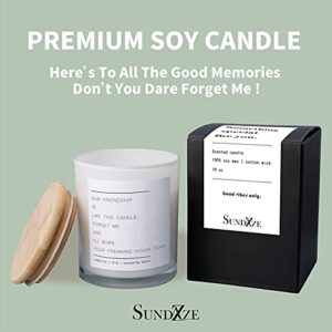 SUNDAZZE Our Friendship is Like This Large Scented Candle – 25oz, Natural Soy, Vanilla Fragrance – Funny Best Friend Candle, Novelty Gifts for Women – Eco-Friendly, 70-Hour Burn Time . Vanilla