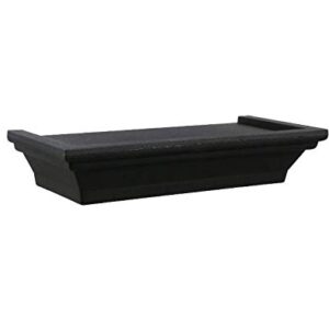 Greenbrier Black Floating Shelf, 8.625 inches x 4 inches x 1.5 inches