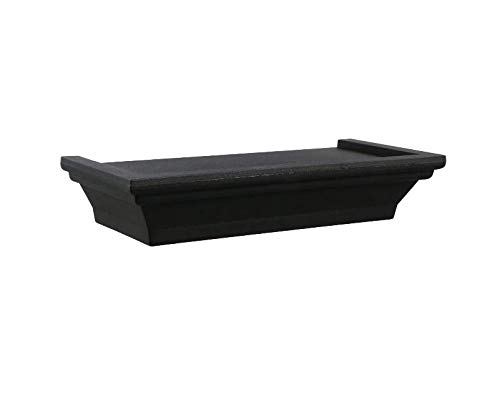 Greenbrier Black Floating Shelf, 8.625 inches x 4 inches x 1.5 inches