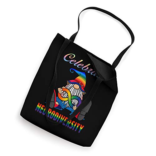 Celebrate Neurodiversity Autism ADHD Awareness Gnome Womens Tote Bag