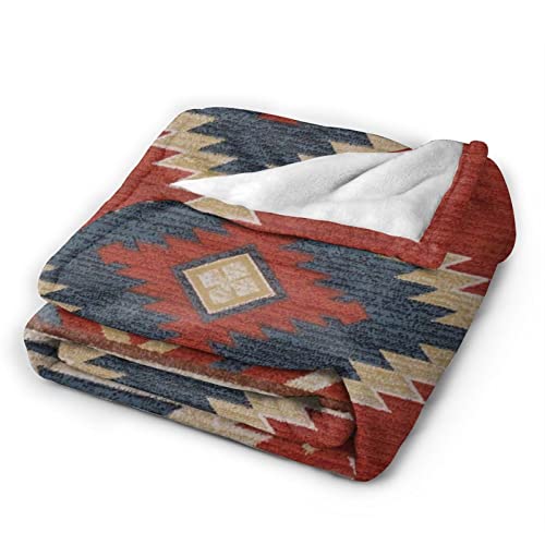 Sonernt Southwestern Native American Design Throw Blanket Super Soft Lightweight Warm for Couch Travel Chair-All Season Premium Bed Blanket 50 X 60 Inches