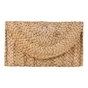 Freie Liebe Straw Clutch Purses for Women Summer Beach Bags Envelope Woven Clutch Handbags