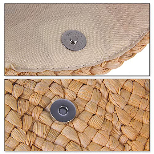 Freie Liebe Straw Clutch Purses for Women Summer Beach Bags Envelope Woven Clutch Handbags