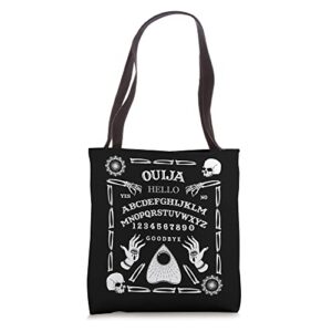halloween ouija spirit board ghost paranormal spiritual tote bag