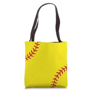 women’s softball fans, softball mom, girls softball players tote bag