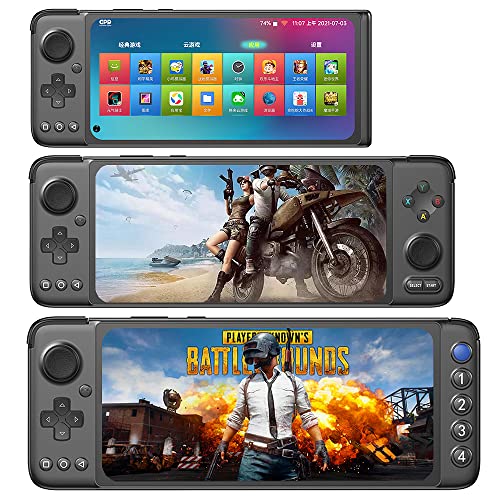 GPD XP Plus- 6.81 Inches Modularity Design Handheld Gaming Console 2400X1080 Resolution Touchscreen Android 11 [CPU Dimensity 1200], 6GB RAM/128GB Storage