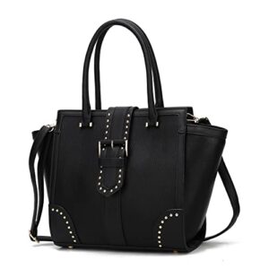 mkf collection satchel crossbody bag for women-handbag purse -shoulderbagtop-handle satchel black