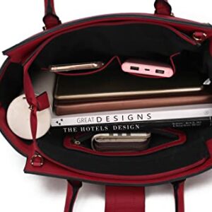 MKF Collection Satchel Crossbody Bag for Women-Handbag Purse -ShoulderbagTop-Handle Satchel Black