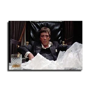 ifunew pacino scarface poster decorative painting canvas wall art living room posters bedroom painting 16x24inch(40x60cm)