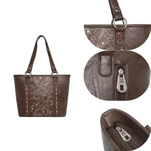 Montana West Western Handbag for Women Vegan Leather Purse Tooled Tote Bag MW1062G-8317CF