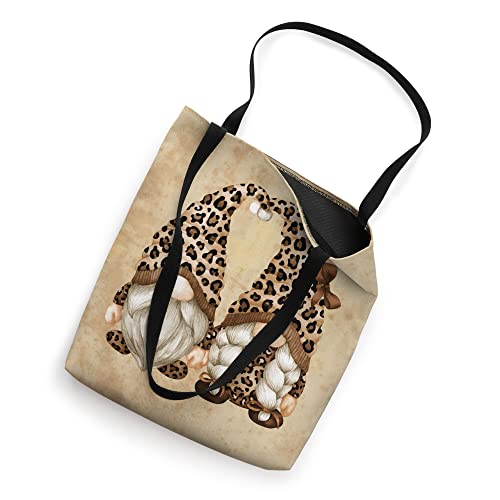 Leopard Print Gnome Cute Animal Gnomies For Women & Gardener Tote Bag