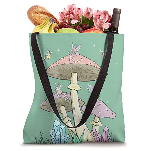 Fairycore Aesthetic Fairy Core Grunge Mushroom Fairies Tote Bag