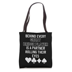 bridge player partner – bridge tote bag